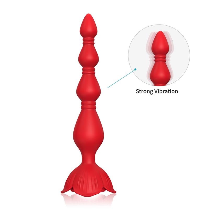 Cadena Anal con Vibración Base de Rosa - Imagen 6