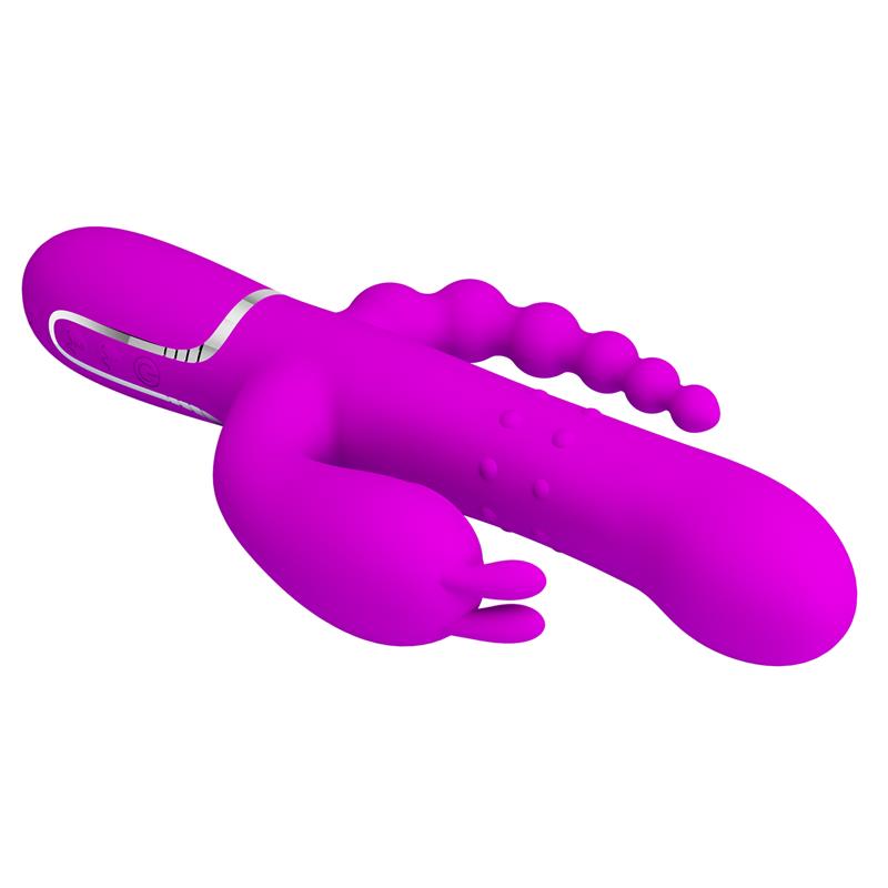 Cammy 4 in 1 Vibrador con Bolas Rotadoras y Cadena Anal - Imagen 5