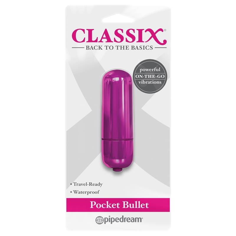 Classix Bala Vibradora de Bolsillo Rosa - Imagen 3