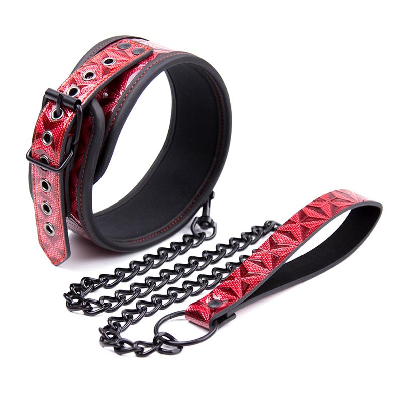Collar con Correa Ajustable Diamond Cuero Vegano - Imagen 7