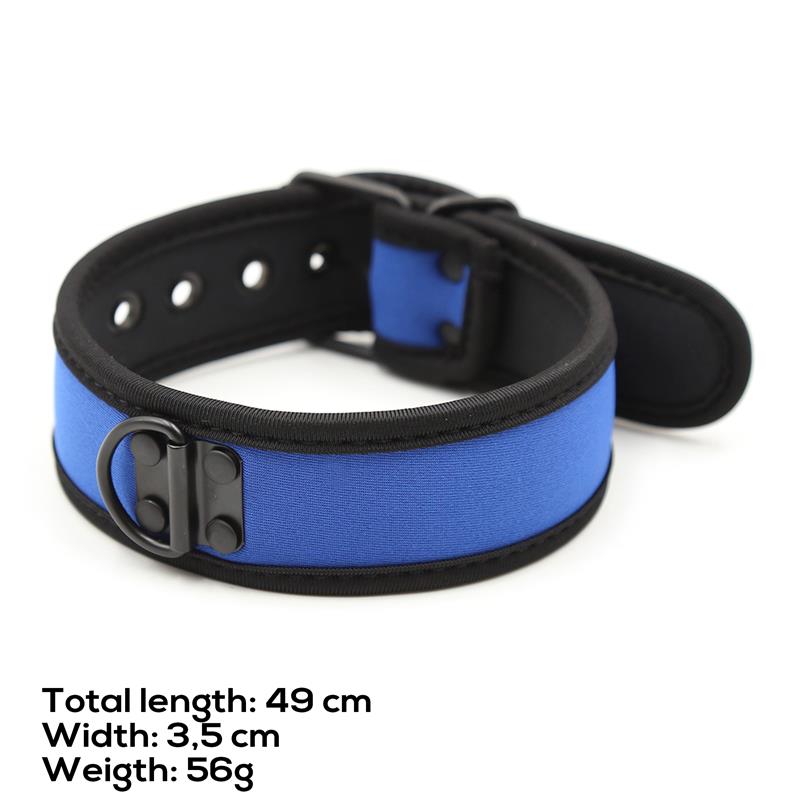 Collar de Neopreno Ajustable Azul - Imagen 3