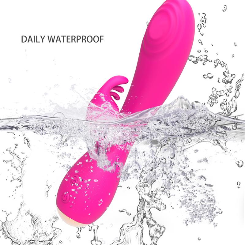 Conejito Vibrador Magic Stick con Pulsación Fucsia - Imagen 3