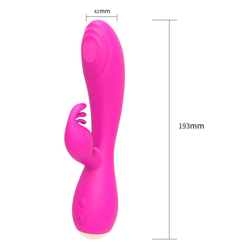 Conejito Vibrador Magic Stick con Pulsación Fucsia - Imagen 4
