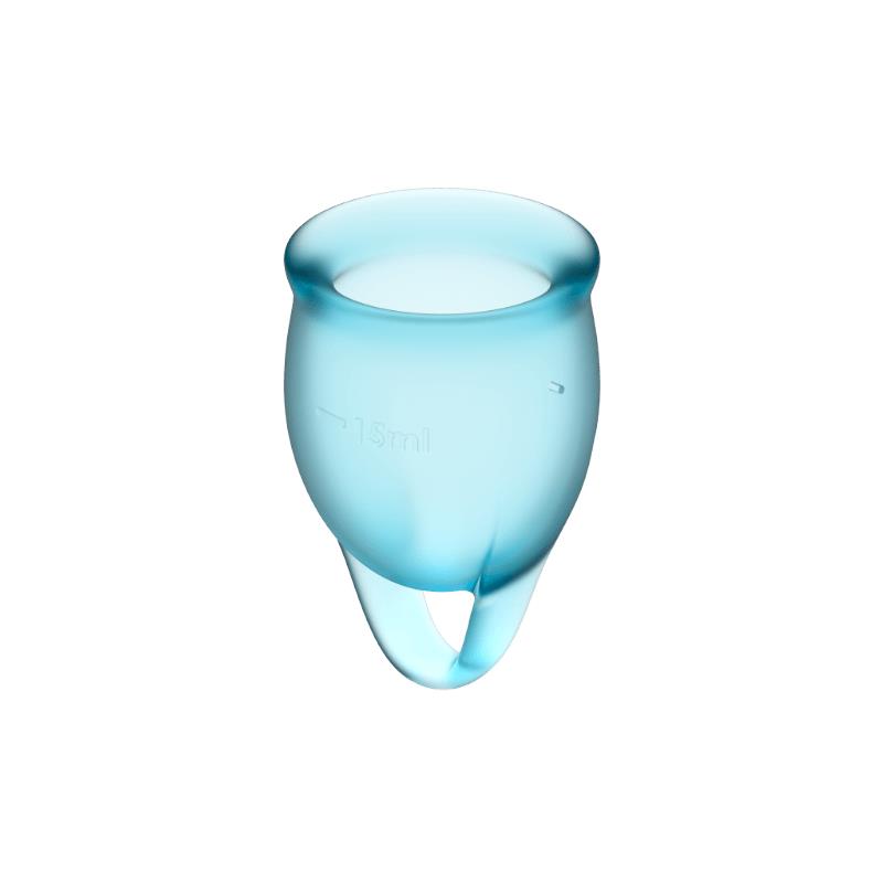 Copas Menstruales Feel Confident Light Blue Pack de 2 - Imagen 3