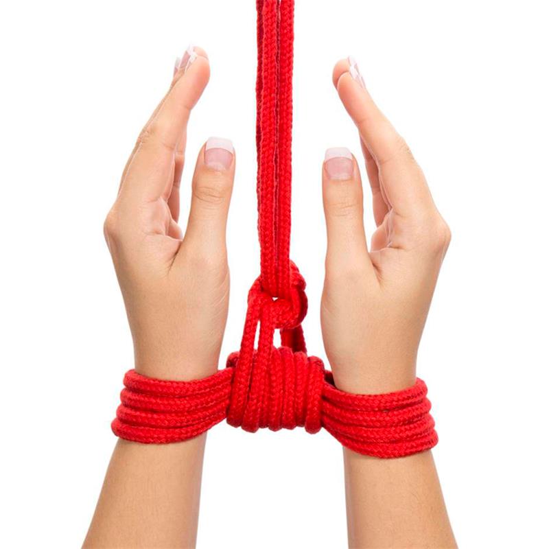Cuerda Bondage Suave Rojo - Imagen 3