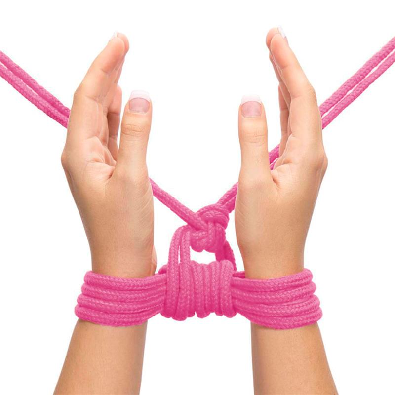 Cuerda Bondage Suave Rosa - Imagen 5