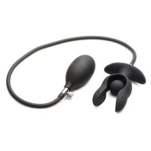 Dark Pearl Plug Anal con Inflado y Vibración con Control Remoto