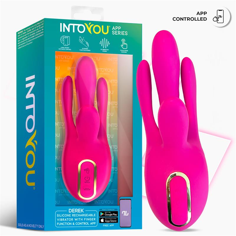 Derek Vibrador con Movimiento Finger 3 Motores y APP - Imagen 4