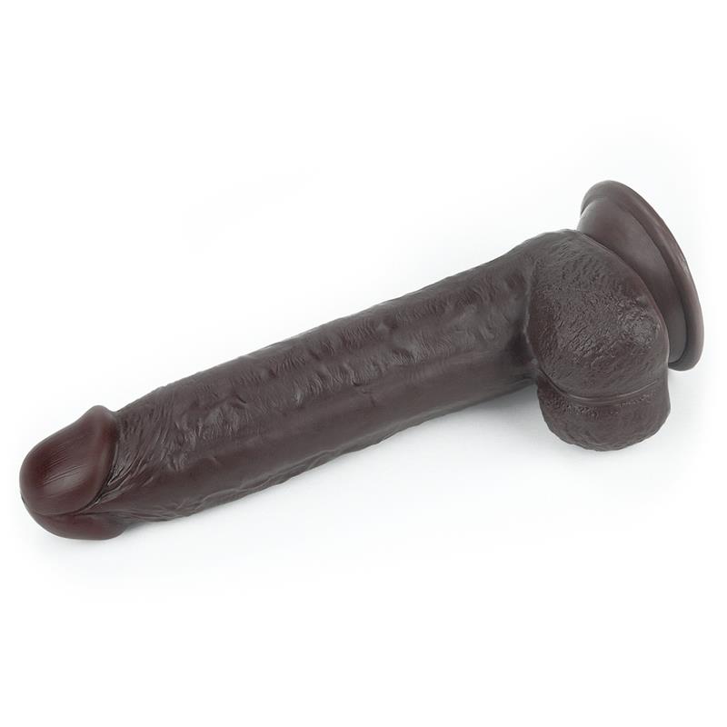 Dildo con Piel Retractil 9 Negro - Imagen 4