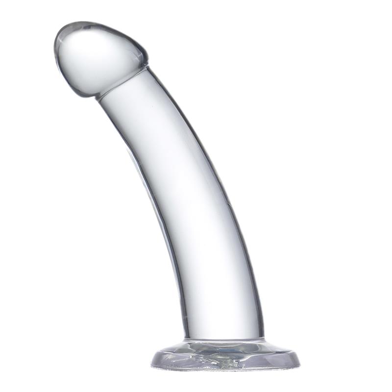 Dildo Curvado Material Cristalino 18 cm - Imagen 3