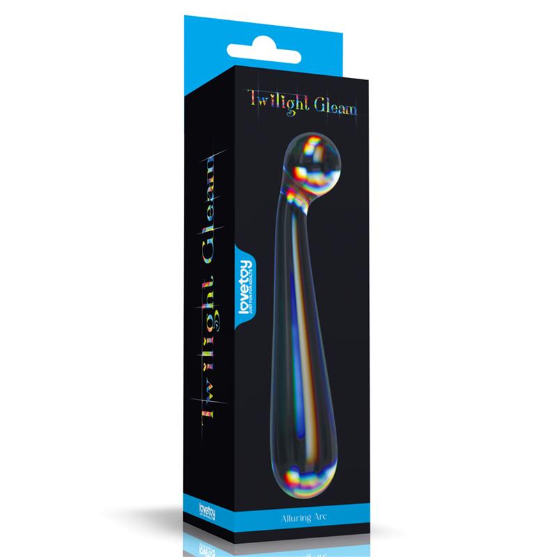 Dildo de Cristal que Brilla en la Oscuridad Twilight Gleam Alluring Arc - Imagen 4