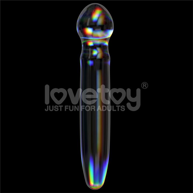 Dildo de Cristal que Brilla en la Oscuridad Twilight Gleam Prism Glass - Imagen 3