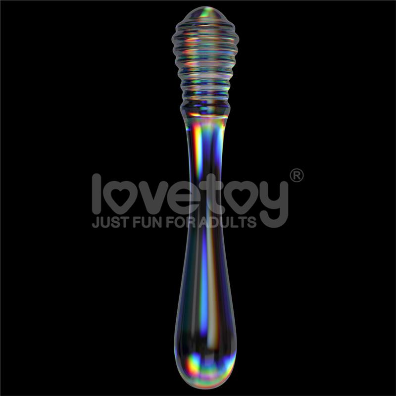 Dildo de Cristal que Brilla en la Oscuridad Twilight Gleam Twin Pleasures - Imagen 3