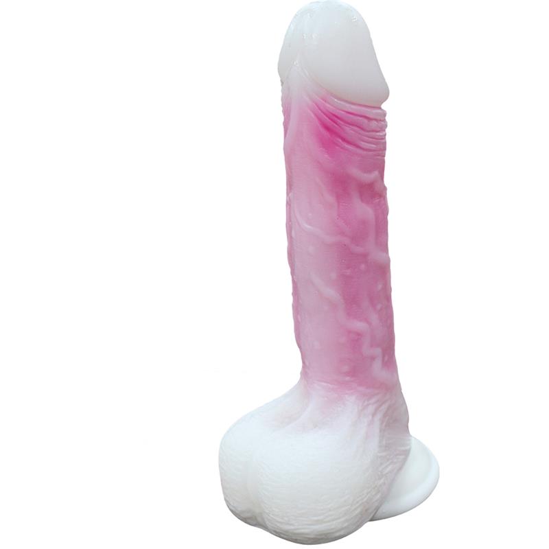 Dildo Doble Capa con Vibración, Thrusting y Calor 21.5 cm - Imagen 3