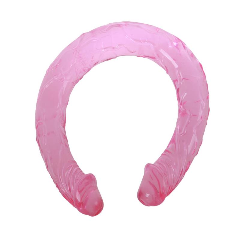 Dildo Doble Color Rosa 44 cm - Imagen 3
