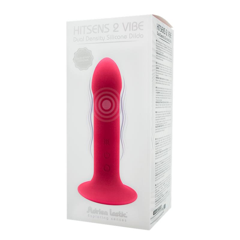 Dildo Doble Densidad Vibración Hitsens 2 M Rosa - Imagen 3