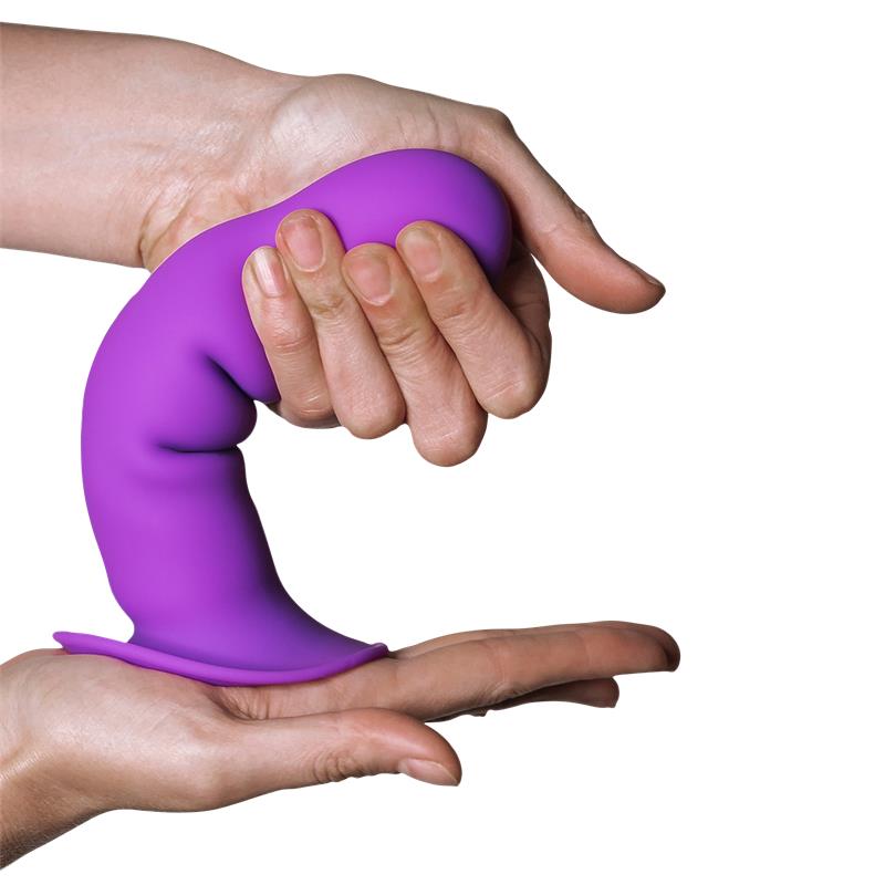 Dildo Doble Densidad Vibración Hitsens 3 Púrpura - Imagen 3