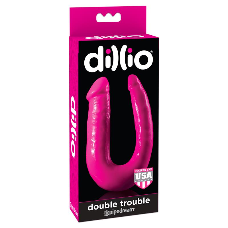 Dildo Doble Double Trouble Rosa - Imagen 3