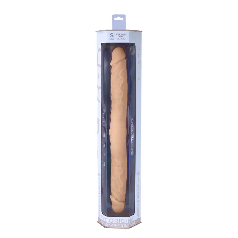Dildo Doble Dual Density Double Dong S Natural - Imagen 3