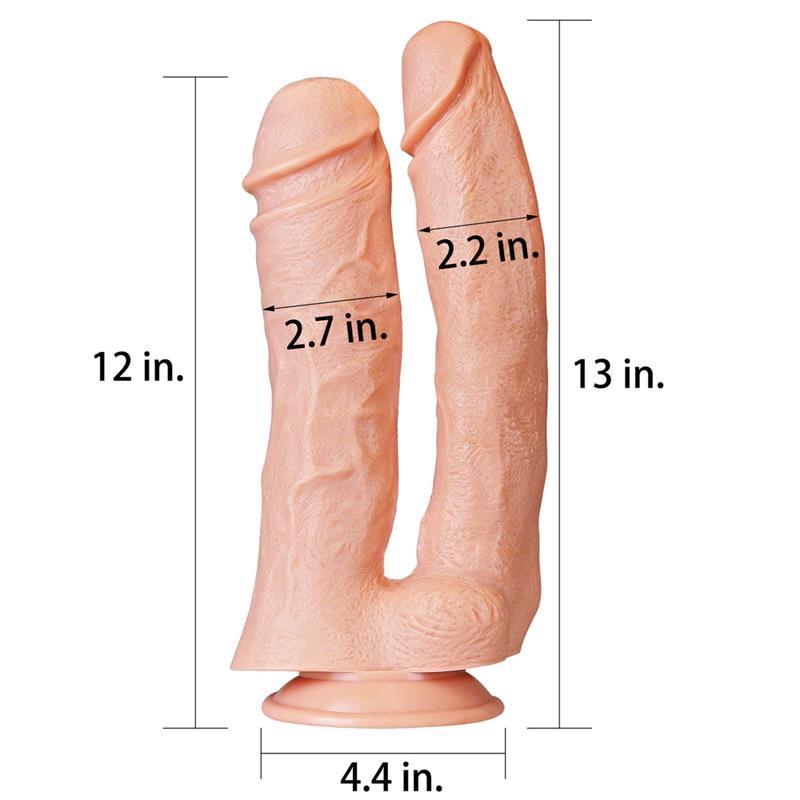 Dildo Doble King 12 Natural - Imagen 3