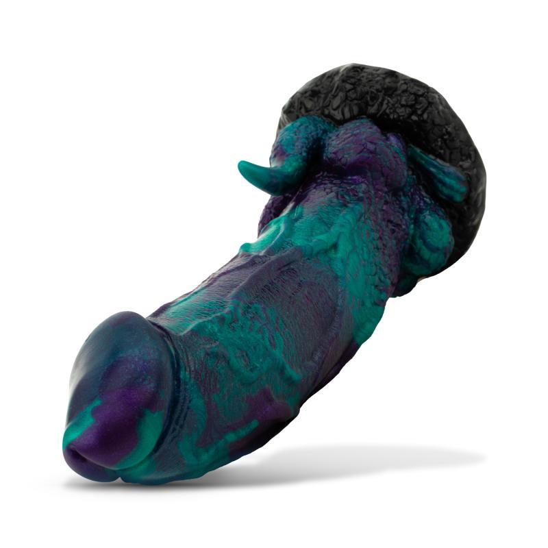 Dildo Dragonfly Púrpura y Verde 22.6 cm - 8.9 - Imagen 4