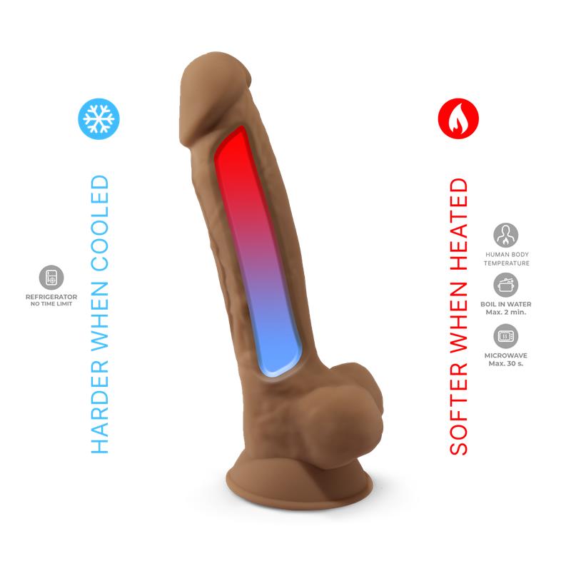 Dildo Dual Density Mod. 1 - 7 Caramel - Imagen 3