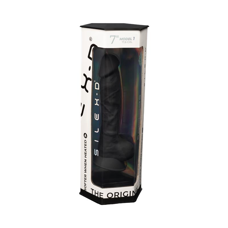 Dildo Dual Density Mod. 1 - 7 Negro - Imagen 3