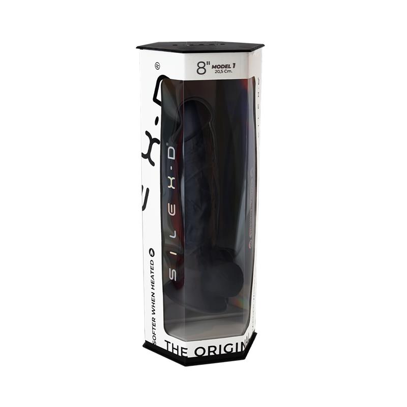 Dildo Dual Density Mod. 1 - 8 Negro - Imagen 4