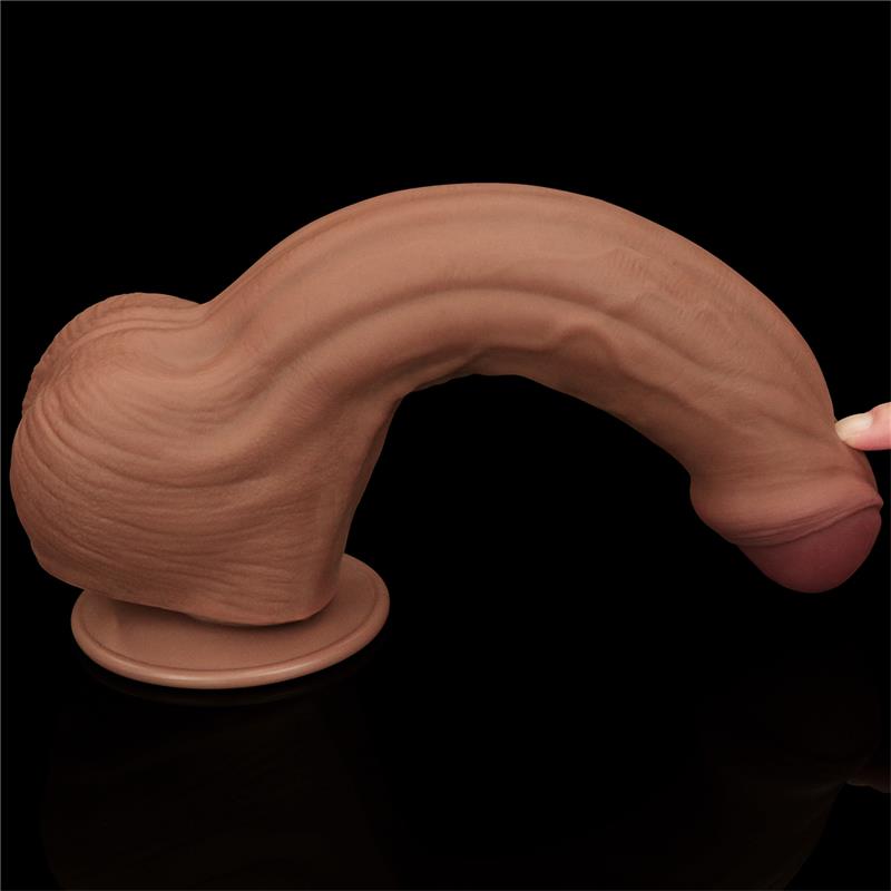 Dildo Dual Density Piel Desizante Retractil 11.5 - Imagen 4