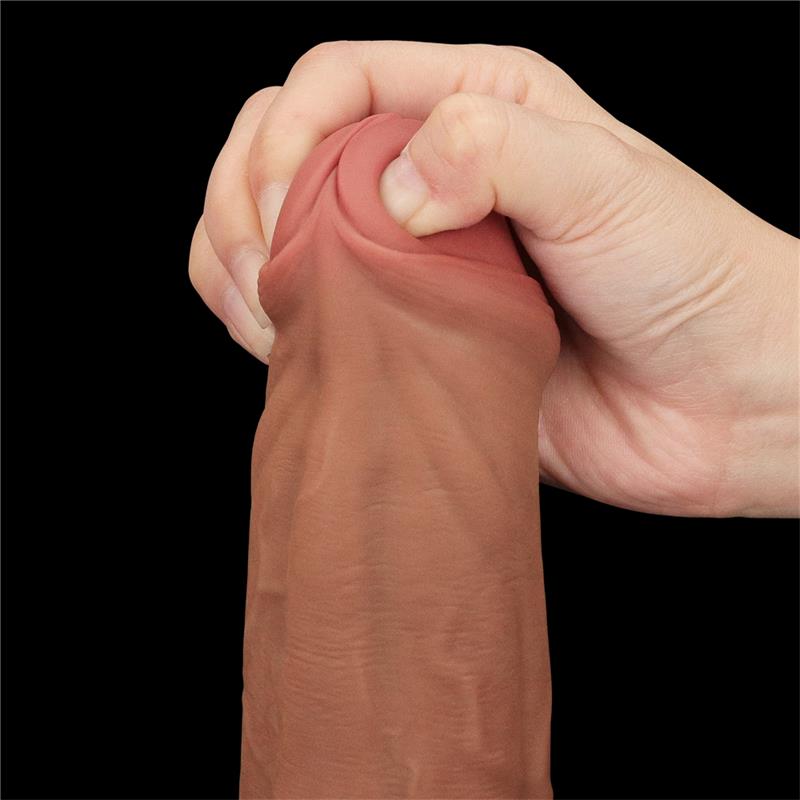 Dildo Dual Density Piel Desizante Retractil 11.5 - Imagen 5
