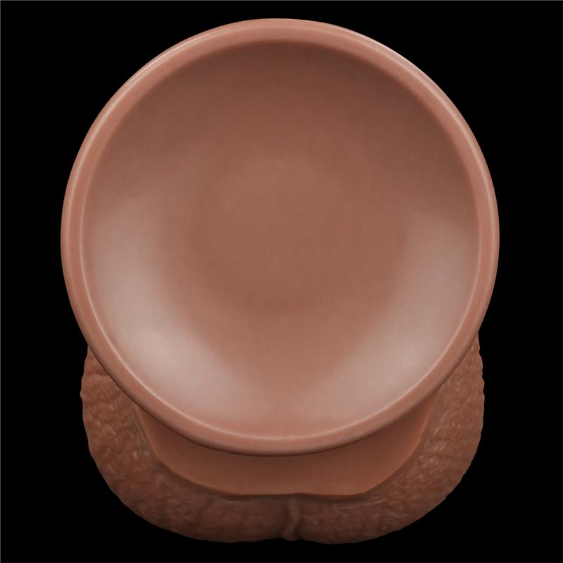 Dildo Dual Density Piel Deslizante Retractil 13.5 - Imagen 3