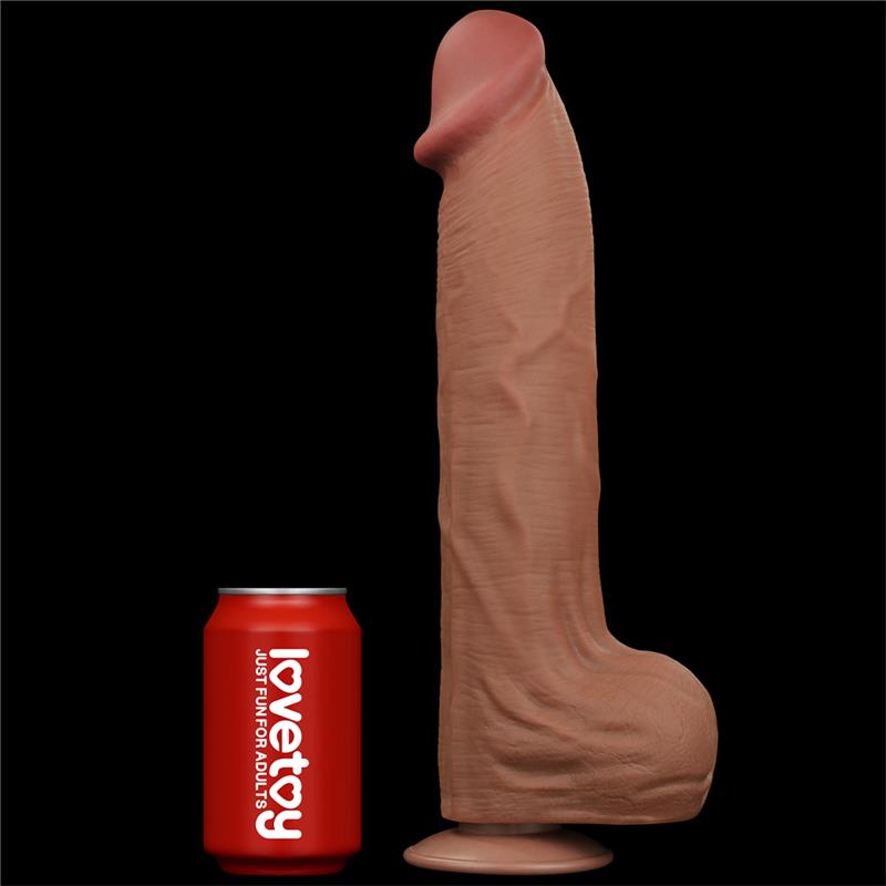 Dildo Dual Density Piel Deslizante Retractil 14 - Imagen 3