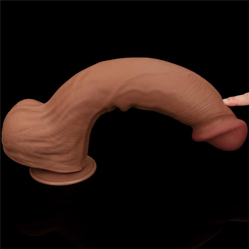 Dildo Dual Density Piel Deslizante Retractil 14 - Imagen 5