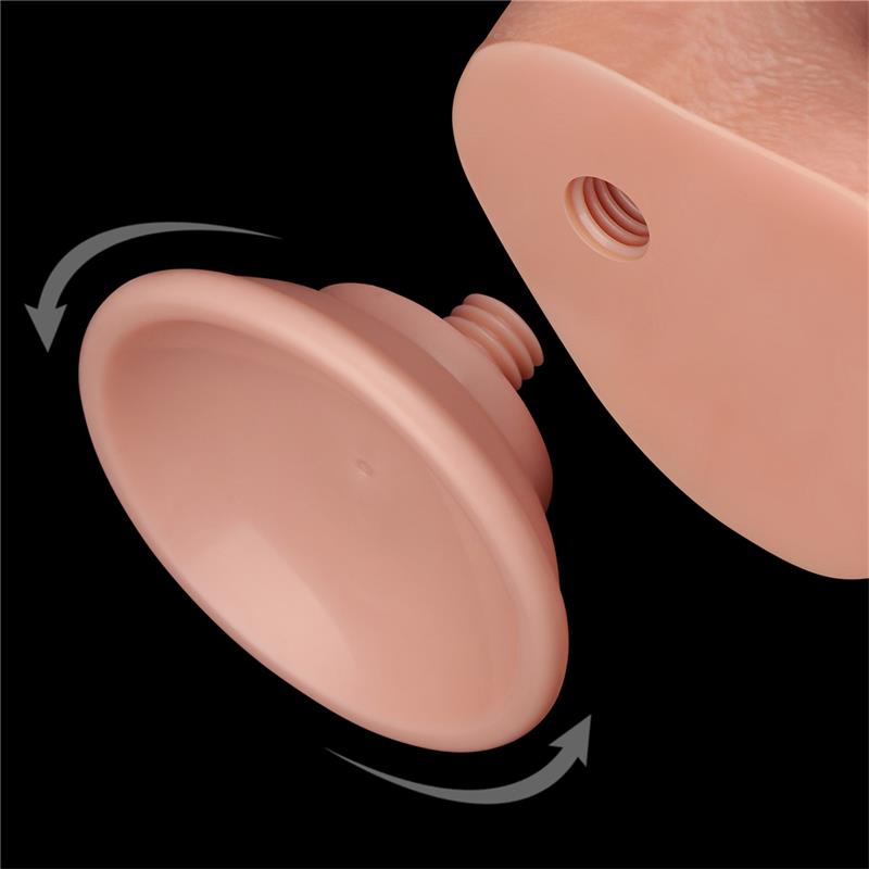 Dildo Dual Density Piel Deslizante Retractil 8.5 - Imagen 5