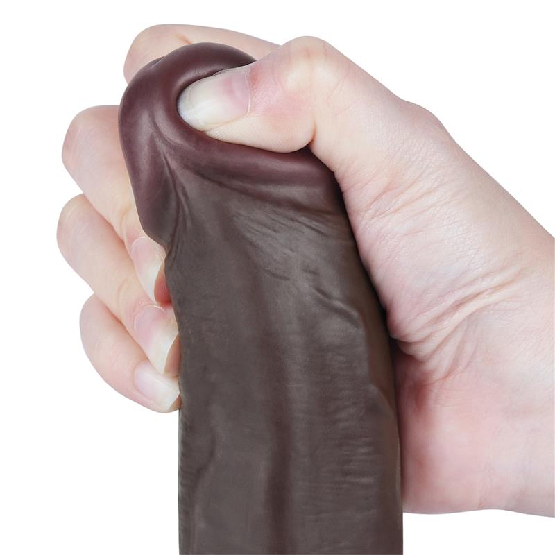 Dildo Dual Density Piel Deslizante Retractil 8.5 - Imagen 10