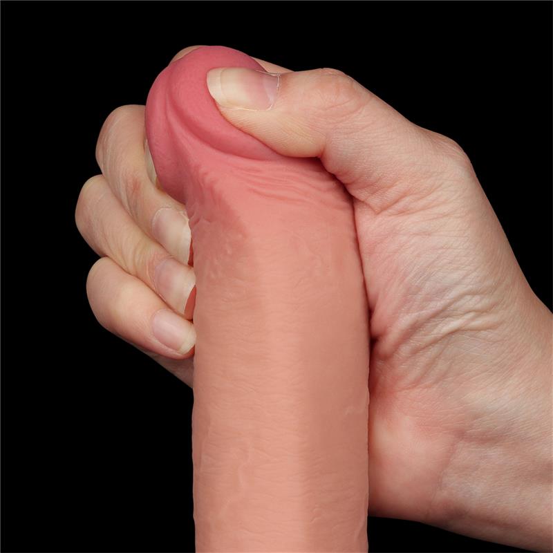 Dildo Dual Density Piel Deslizante Retractil 9 - Imagen 3