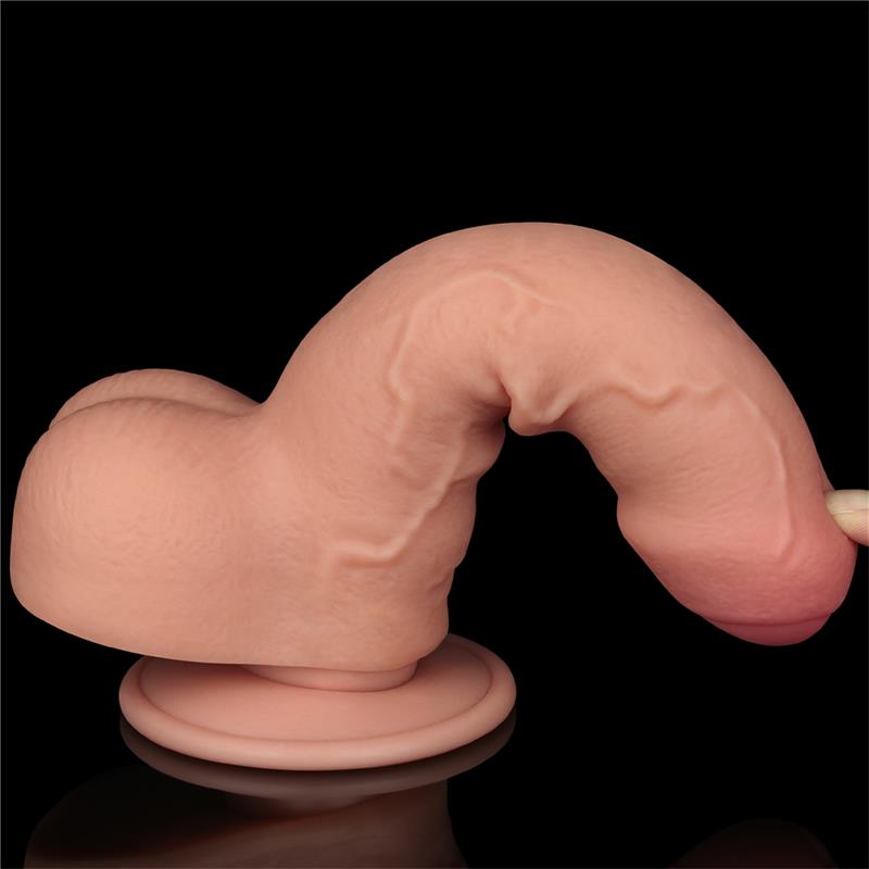 Dildo Dual Layer Piel Deslizante Retractil 7 - Imagen 6