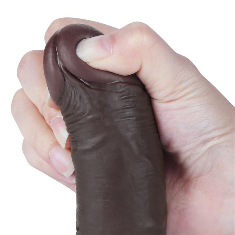 Dildo Dual Layer Piel Deslizante Retractil 7.5 - Imagen 5