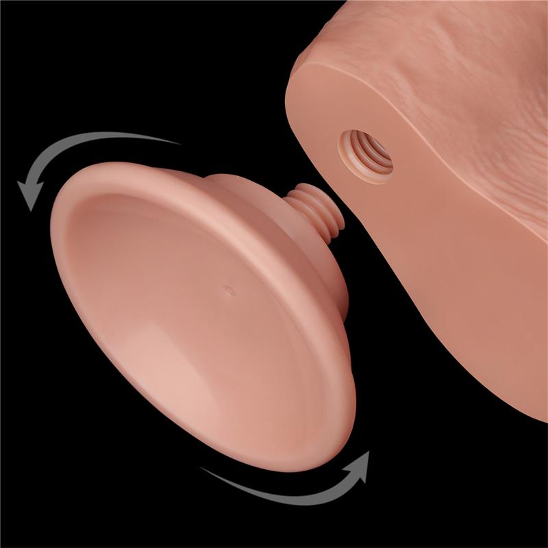 Dildo Dual Layer Piel Deslizante Retractil 7.5 - Imagen 4