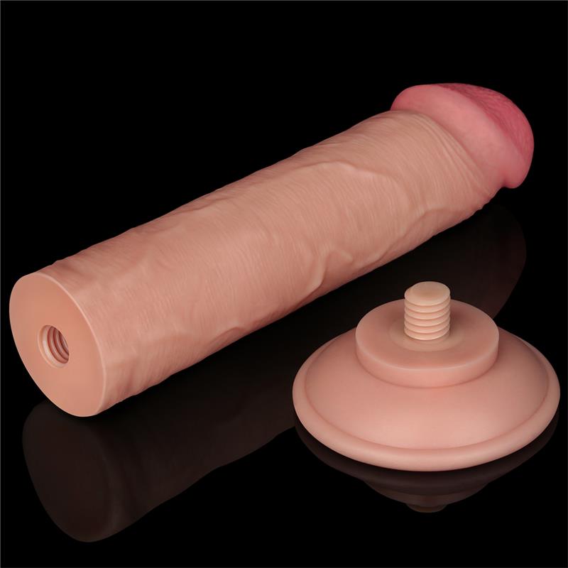 Dildo Dual Layer Piel Deslizante Retractil 8 - Imagen 4