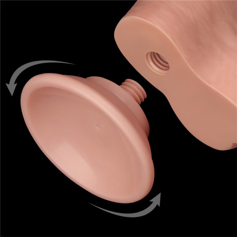 Dildo Dual Layer Piel Deslizante Retractil 8 - Imagen 5