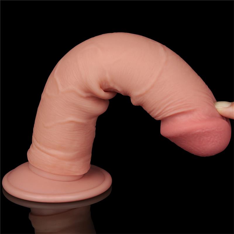 Dildo Dual Layer Piel Deslizante Retractil 8 - Imagen 6
