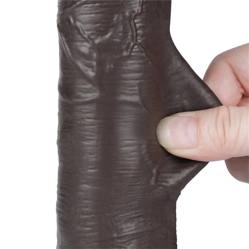 Dildo Dual Layer Piel Deslizante Retractil 8 - Imagen 4