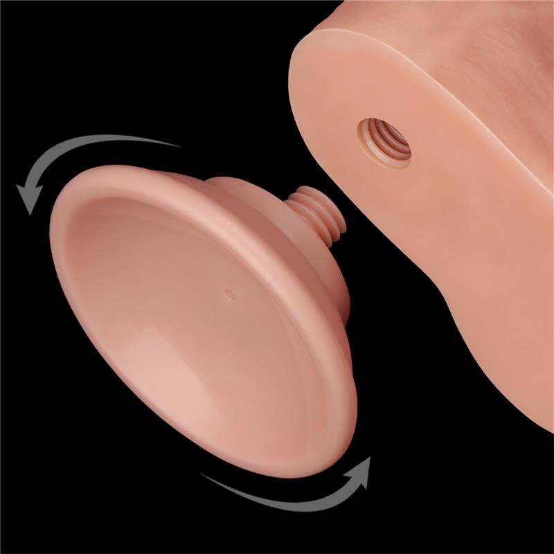 Dildo Dual Layer Piel Deslizante Retractil 8.5 - Imagen 5