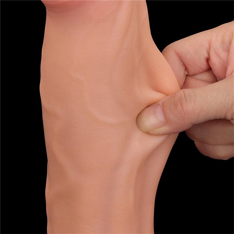 Dildo Dual Layer Piel Retractil 11.5 - Imagen 5