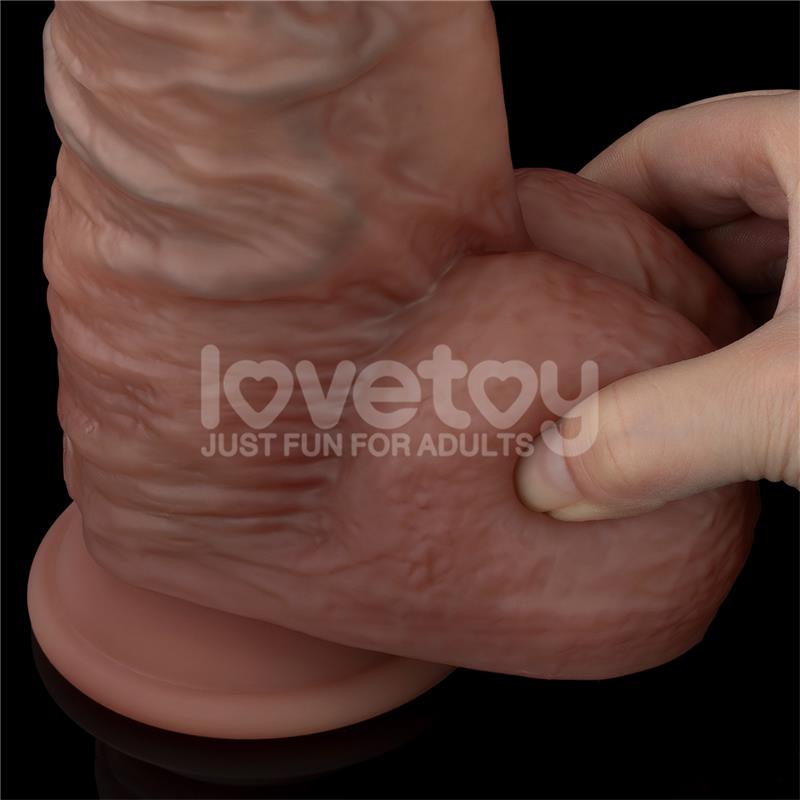 Dildo Dual Layered XXL 10.5 Negro - Imagen 4