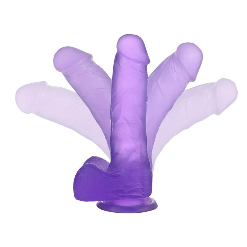 Dildo Jelly Studs 7 Púrpura - Imagen 4