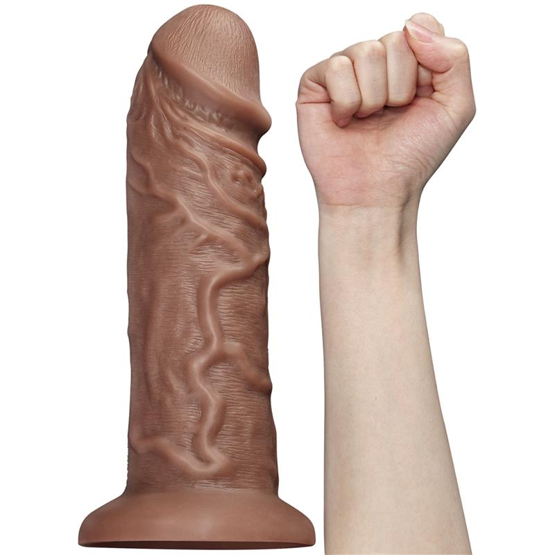 Dildo King 10.5 con Vibración Chubby Marrón - Imagen 4