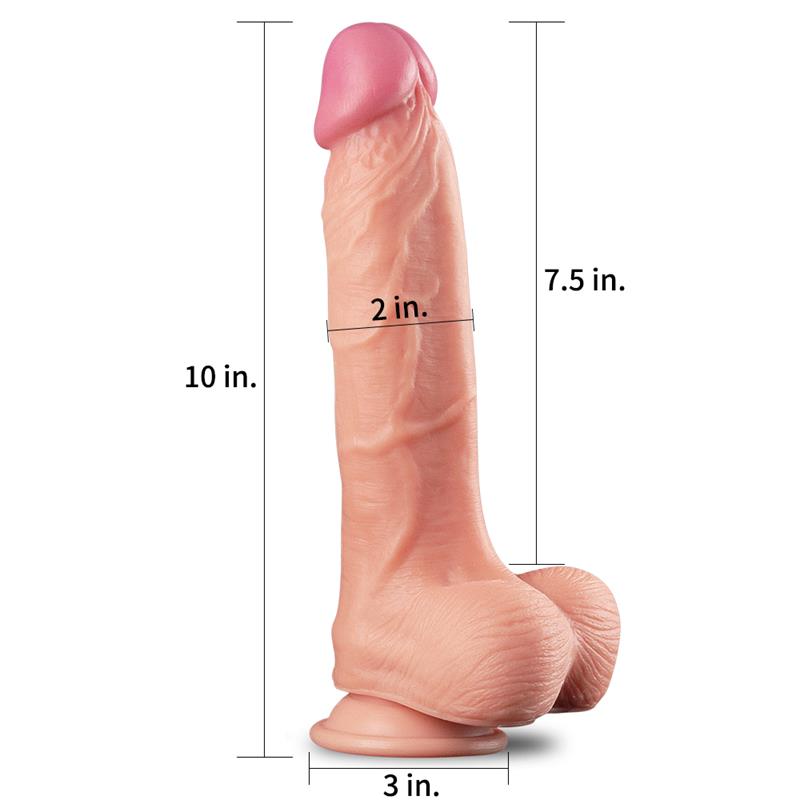 Dildo Nature 10 Dual Layer Natural - Imagen 4