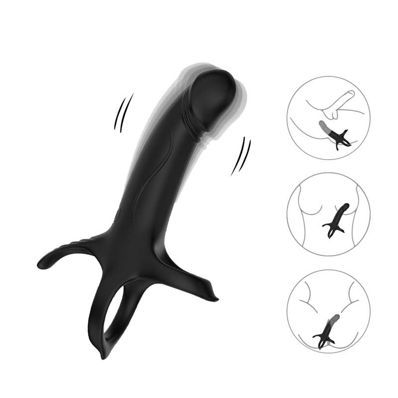 Dildo para Penetración Doble con Vibración - Imagen 5